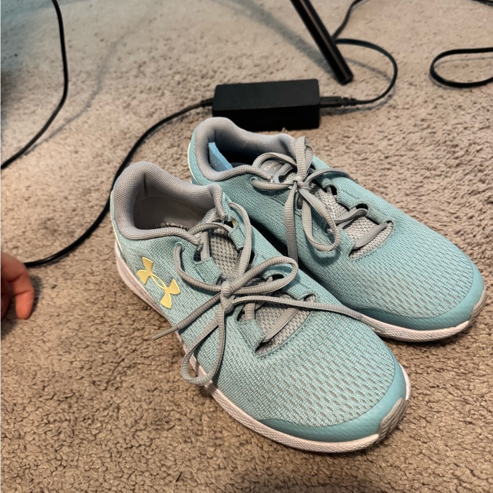 Under Armour Aqua and Gray Athletic Shoes
